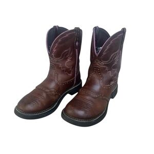 Justin Ladies Gypsy Leather Western Boots. SZ. 10.5